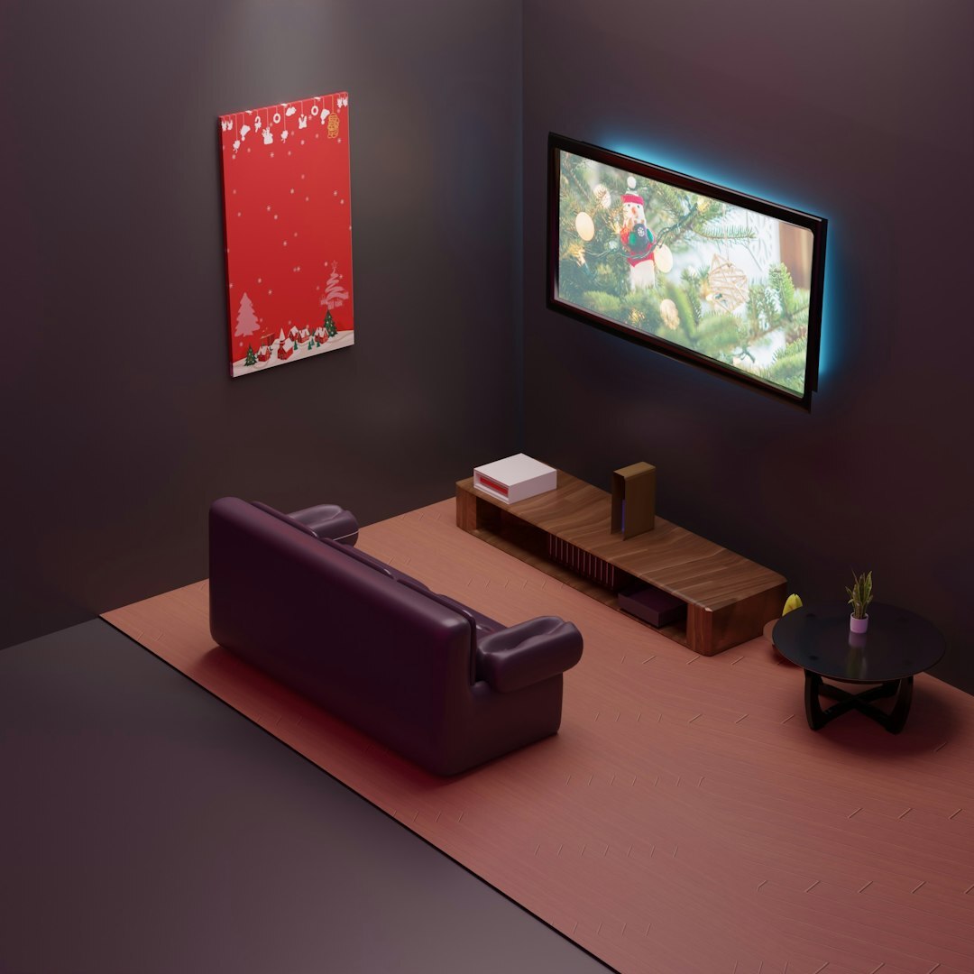 retro living room tv