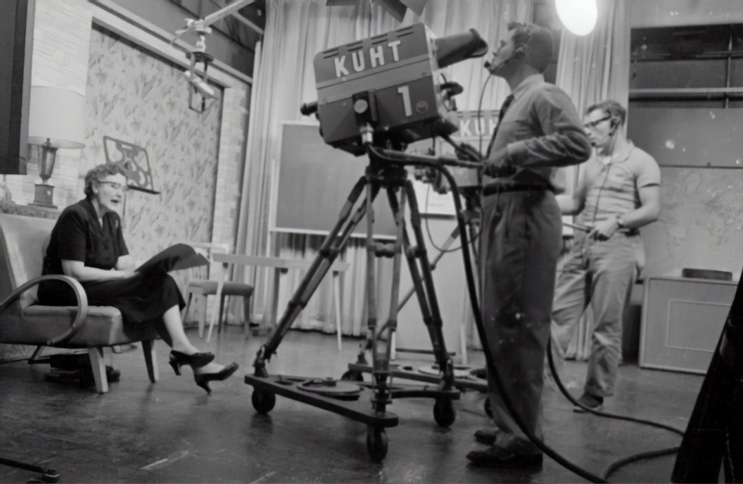 vintage television presenter